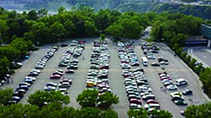 It costs $10 for the entire day to park in the Niagara Falls State Park which is why most people who come to Niagara Falls need to park their cars to see.