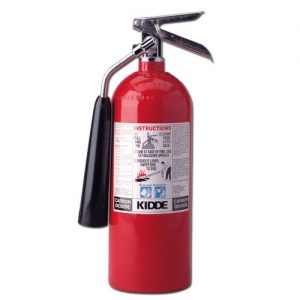 This simple CO2 fire extinguisher can take the place of a gun in subduing a dog on a police raid. 