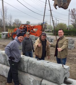 For retired Lt. Colonel Patrick Soos (L), a member of the Grand Island VFW, building the new DeGlopper Memorial is a labor of love.