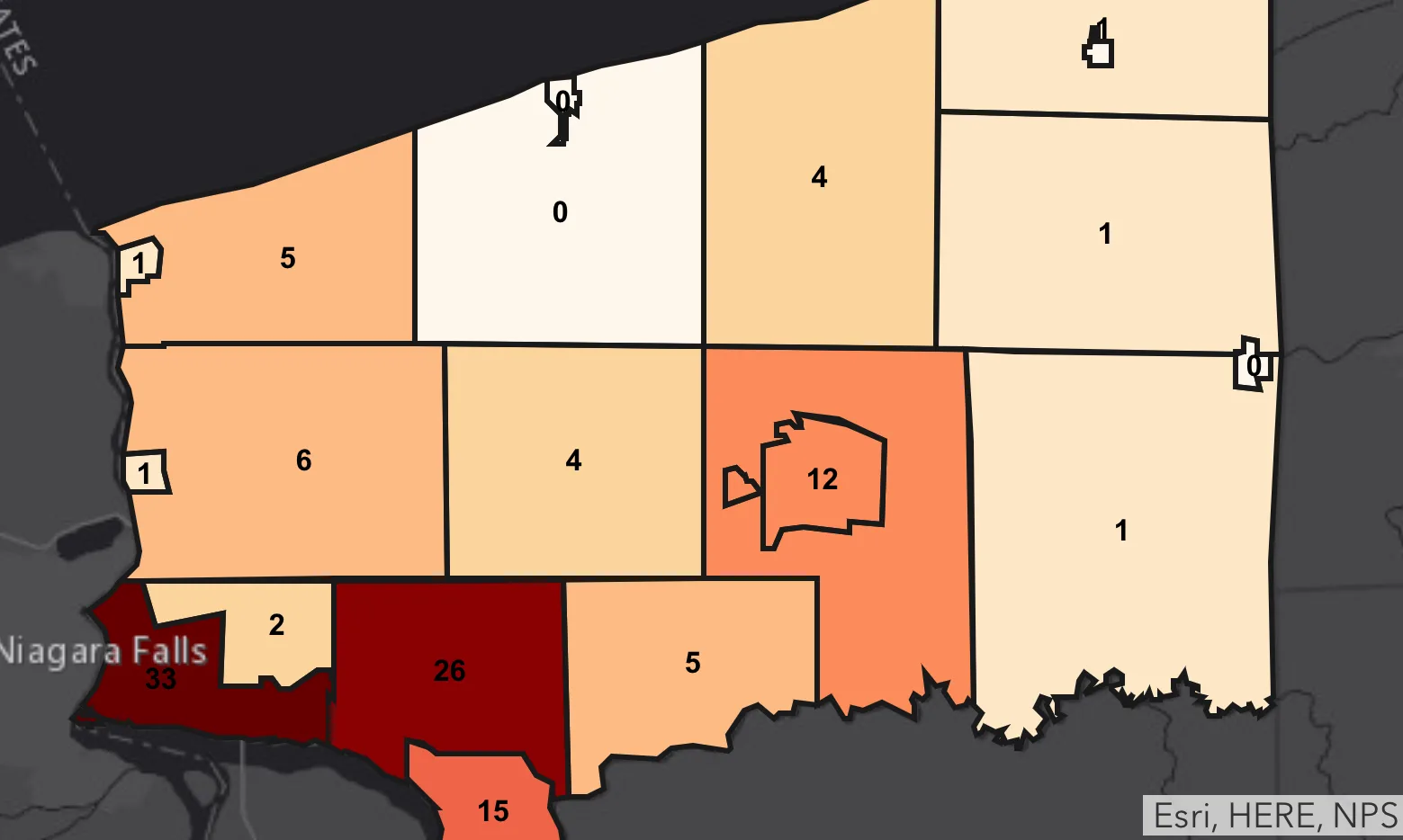 Niagara Falls Continues to Lead County in Positive COVID-19 Cases with 33
