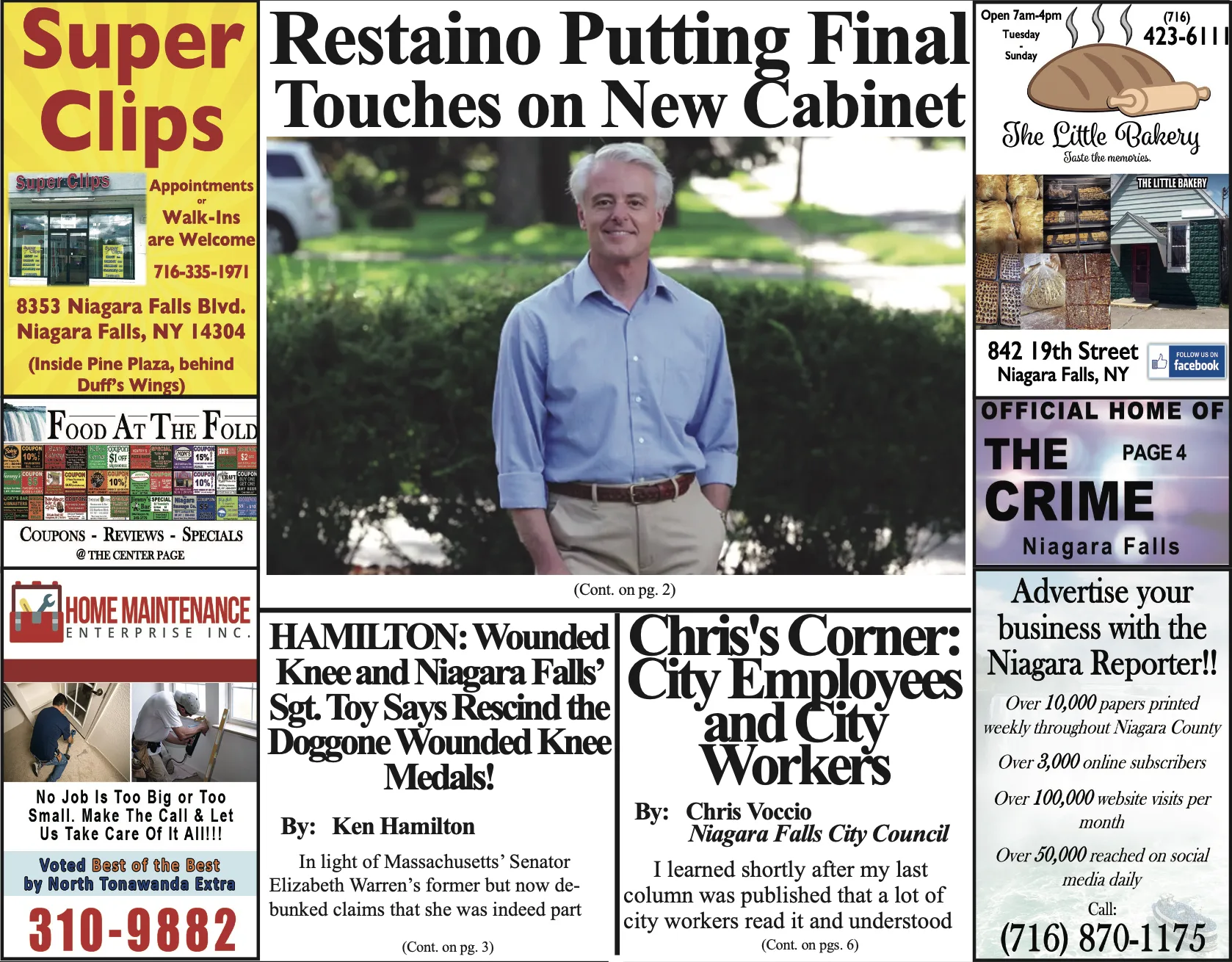 December 11th, 2019, Edition of the Niagara Reporter Newspaper
