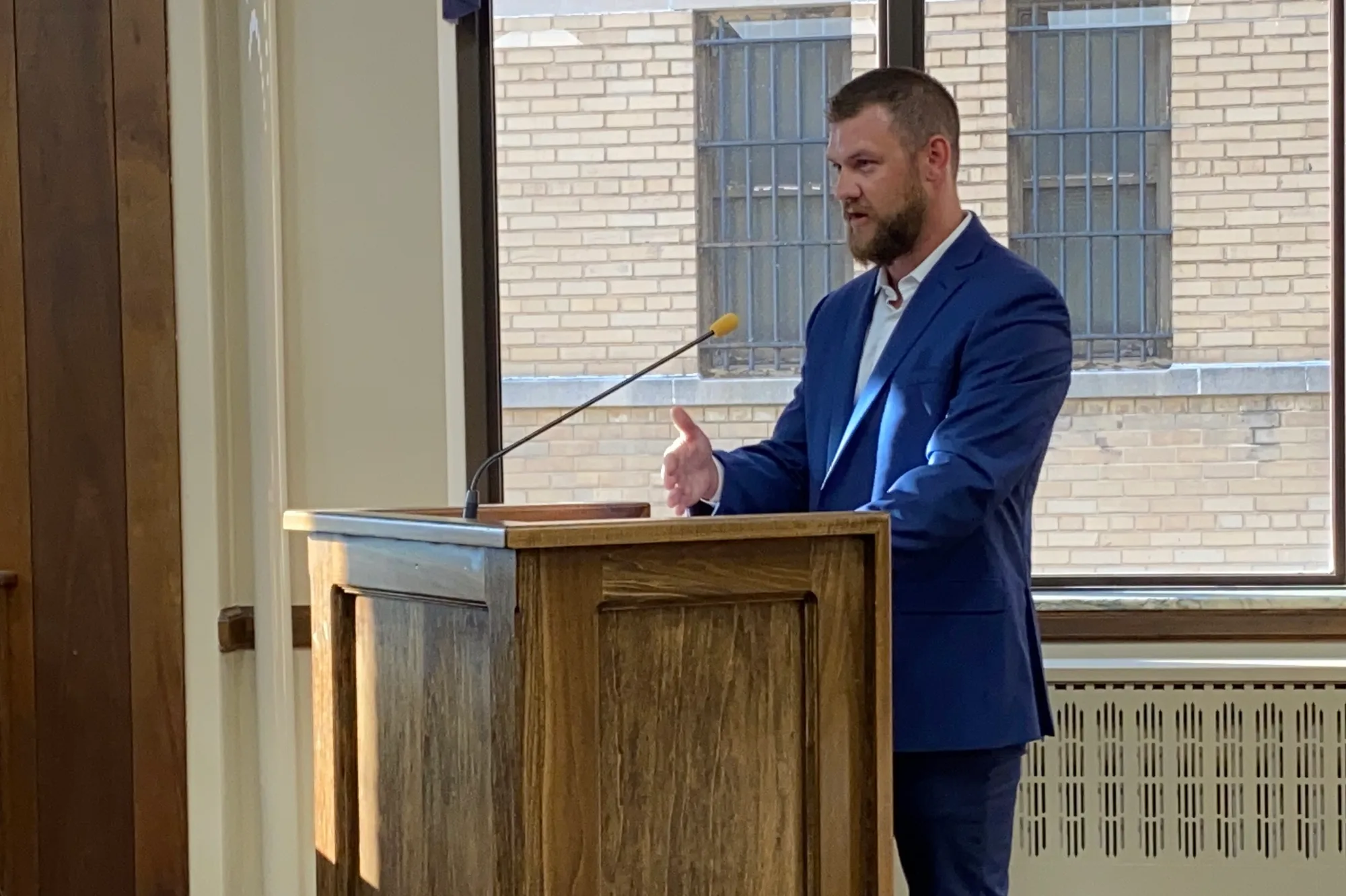 City Accountant Jeffrey Zellner Addresses North Tonawanda Common Council