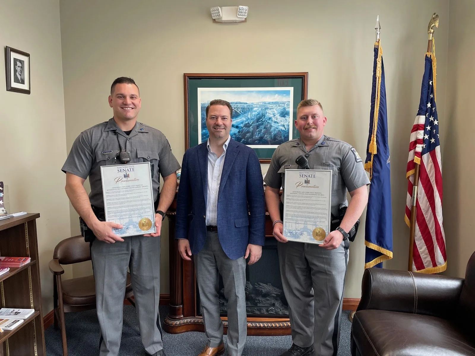 Senator Rob Ortt Honors New York State Troopers for Heroic Actions