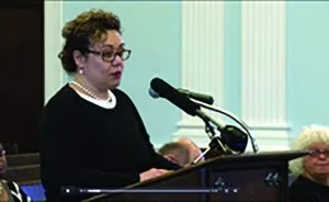 Mayor Paul A. Dyster wants to get rid of longtime city controller Maria Brown (above) who has continuously criticized the mayor’s spending and the $12 million plus annual budget deficit.