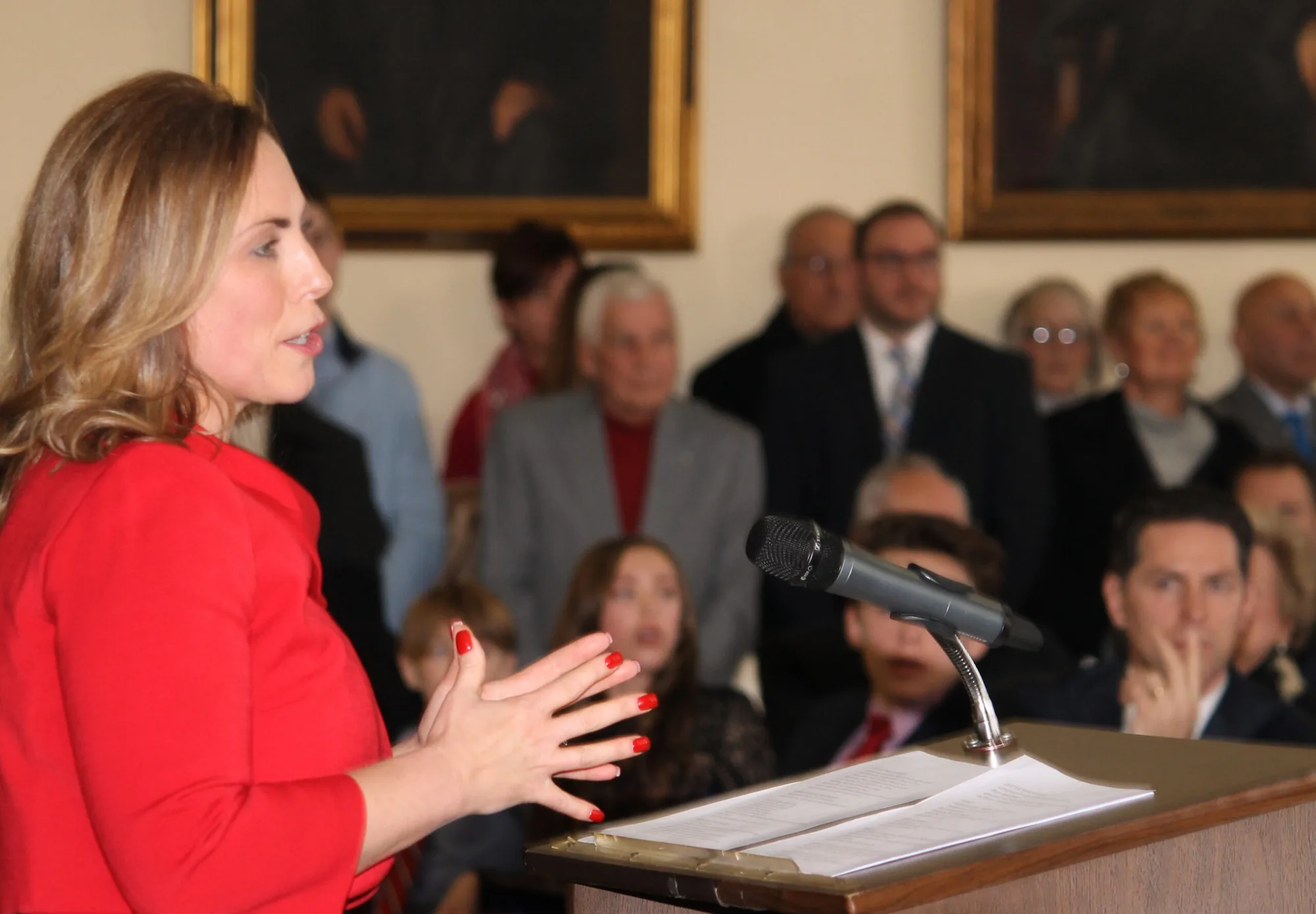 CAROLINE WOJTASZEK SWEARING-IN SPEECH –December 31, 2016