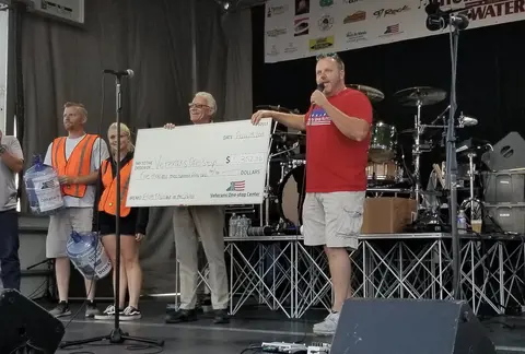 Legislator Jesse Gooch Delivers Concert Proceeds to Veterans One-Stop