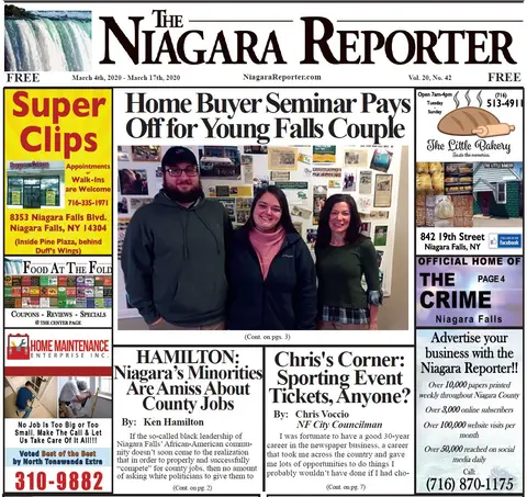 March 4th, 2020, Edition of the Niagara Reporter Newspaper