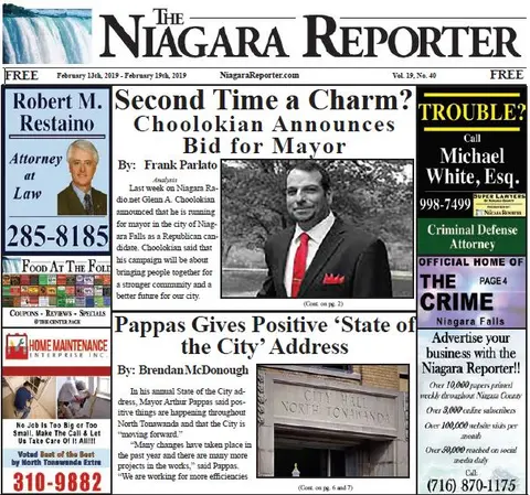 February 13th Edition of the Niagara Reporter Newspaper