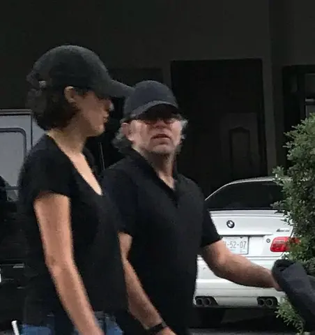 Raniere photographed in Monterrey – with Mariana and baby