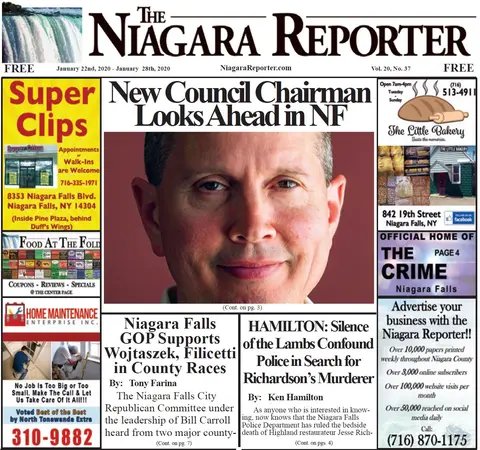 January 22nd, 2020, Edition of the Niagara Reporter Newspaper