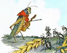 Aesop’s the Ant and the Grasshopper retold for American Socialist sensibilities