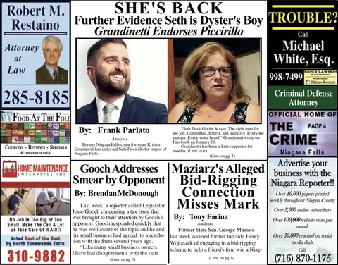 March 6th, 2019, Edition of the Niagara Reporter Newspaper