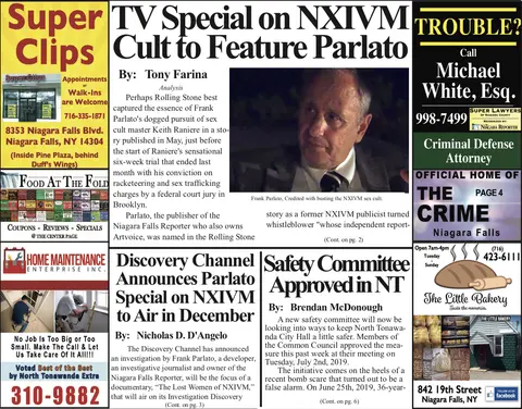 July 10th, 2019, Edition of the Niagara Reporter Newspaper