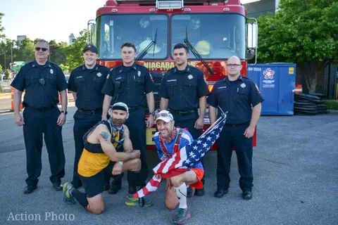 THE ACTION: 1000 Mile Runners Make Stop in Niagara Falls