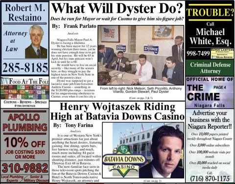 January 30th, 2019 Edition of the Niagara Reporter Newspaper