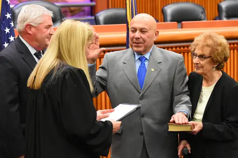 MORINELLO SWORN INTO OFFICE