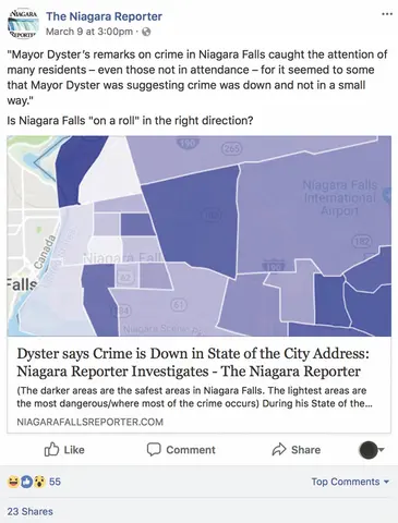 People’s Voice Edition: Dyster says Crime is Down in State of City Address, Niagara Reporter Investigates