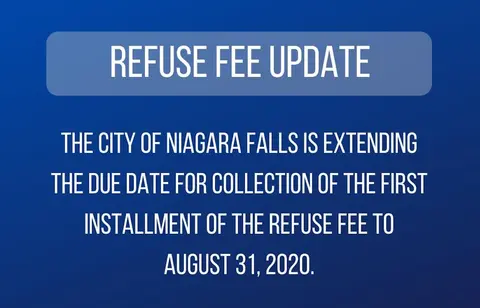 Niagara Falls Extends Refuse Fee Due Date to August 31st
