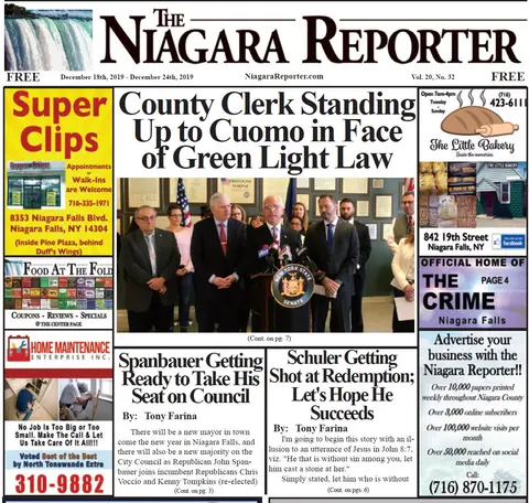 December 18th, 2019, Edition of the Niagara Reporter Newspaper