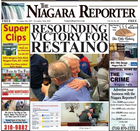November 6th, 2019, Edition of the Niagara Reporter Newspaper