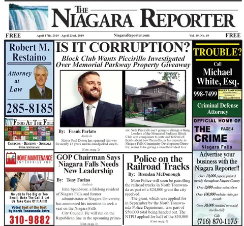 April 17th, 2019, Edition of the Niagara Reporter Newspaper
