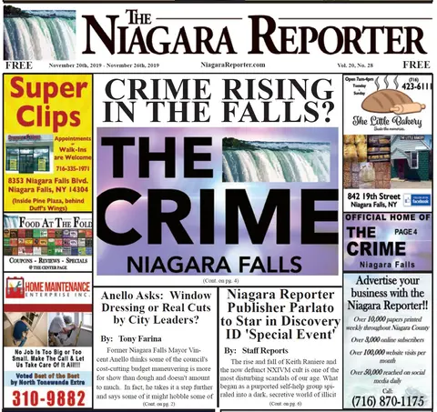 November 20th, 2019, Edition of the Niagara Reporter Newspaper