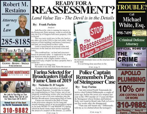 June 5th, 2019, Edition of the Niagara Reporter Newspaper