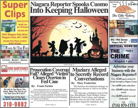 September 16th, 2020, Edition of the Niagara Reporter Newspaper
