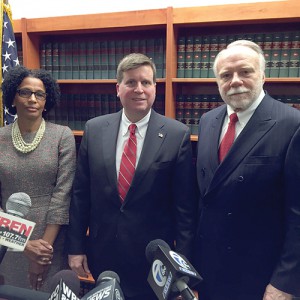 Donna Milling  Michael Flaherty Christopher Belling                  ...new DA, top assistants