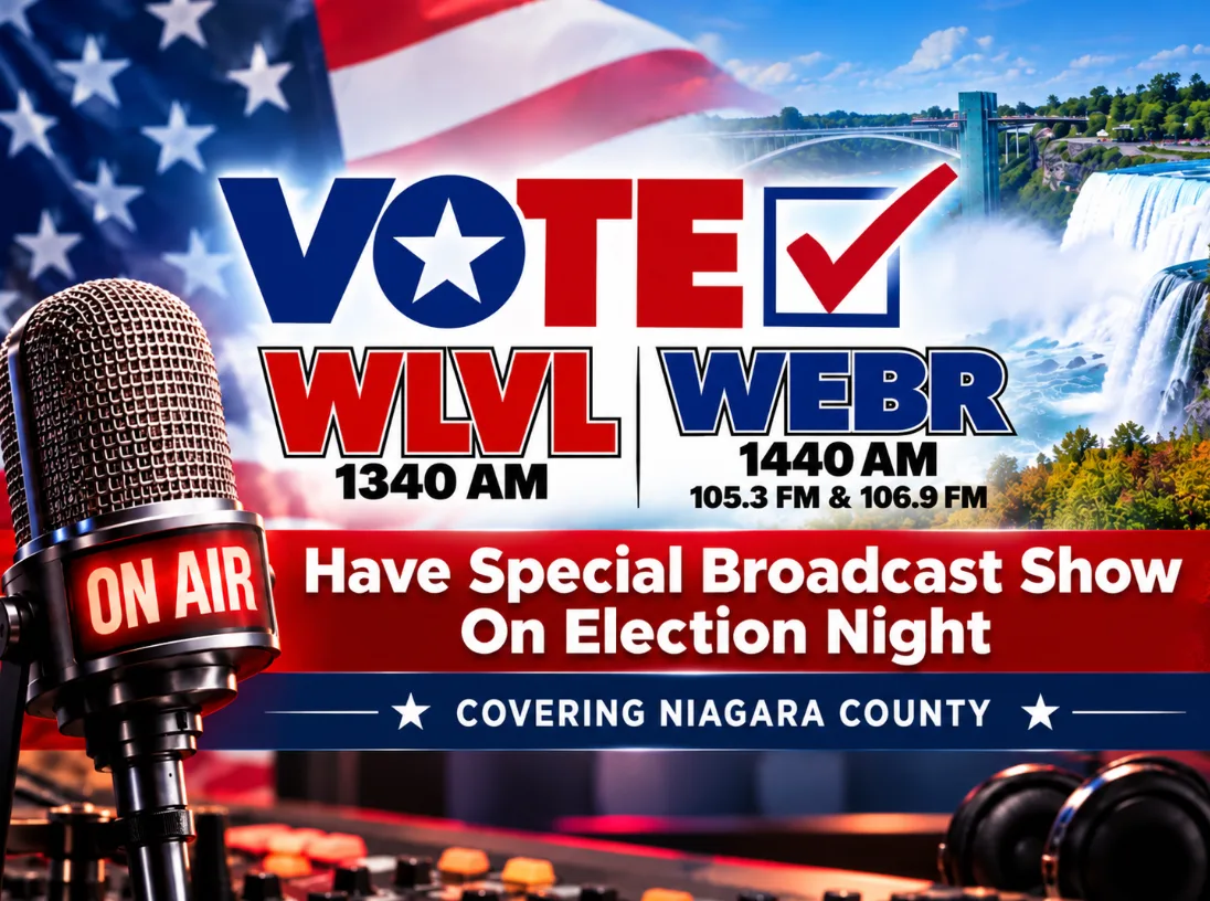 WLVL and WEBR Have Special Broadcast Show On Election Night Covering Niagara County