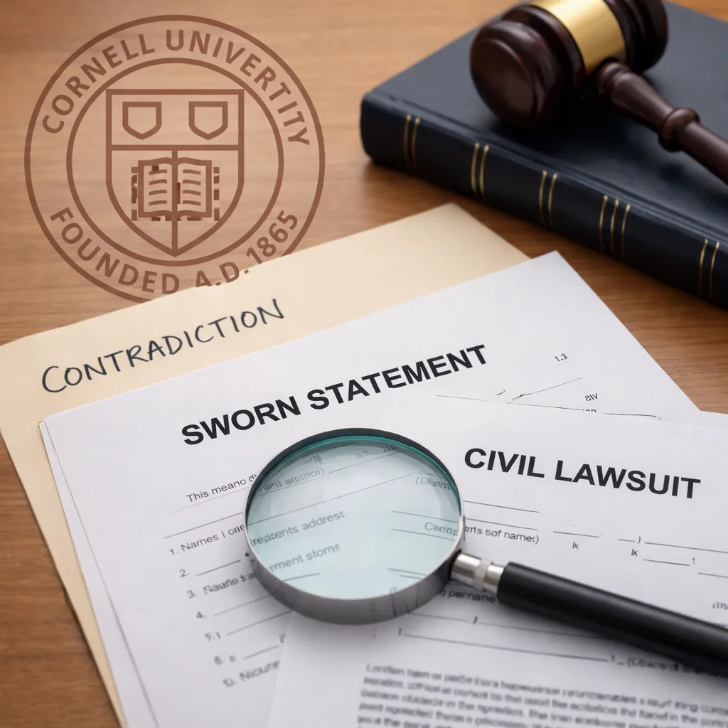 Cornell 7 Accuser's Sworn Statement Contradicts Her Lawsuit