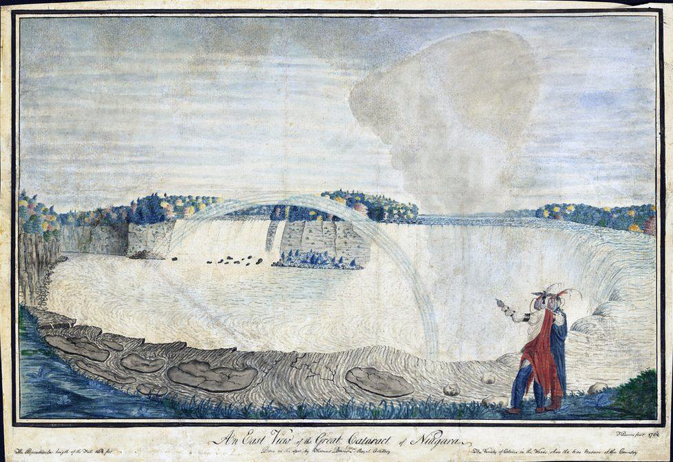 The British government banned the export of this small watercolor, “An East View of the Great Cataract of Niagara,” by an anonymous North American buyer who won it at a Christie’s London auction. Painted in 1767 by Capt. Thomas Davies, it was deemed an essential part of Britain’s cultural heritage.