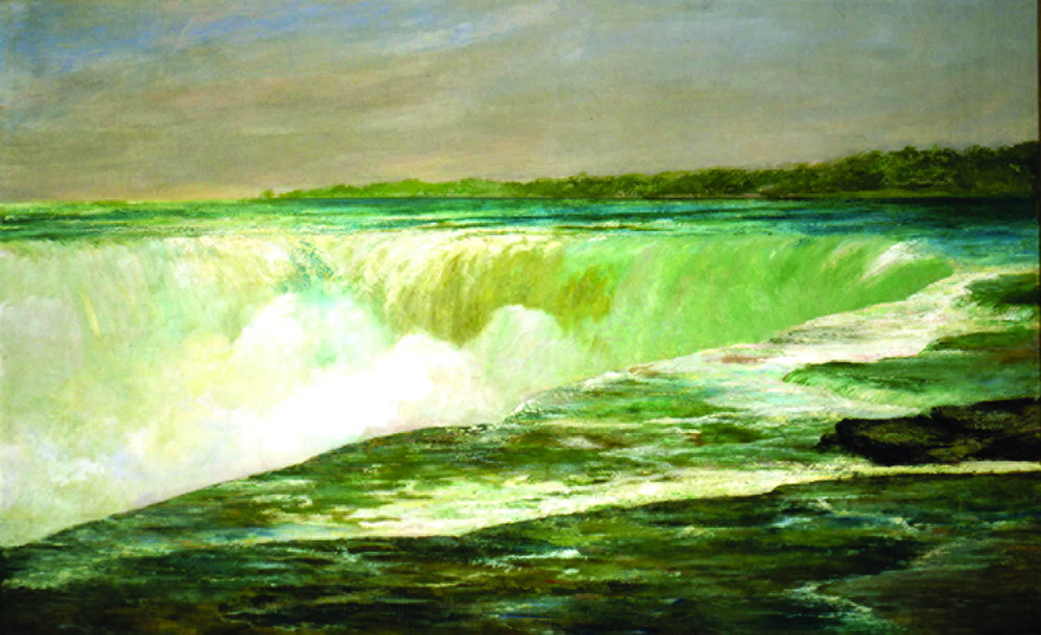 William Morris Hunt gave Church a run for his money in the 19th Century, as seen here is his 1874 oil, Niagara.