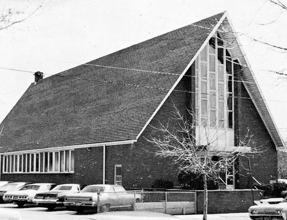 The church as it appeared in 1958...