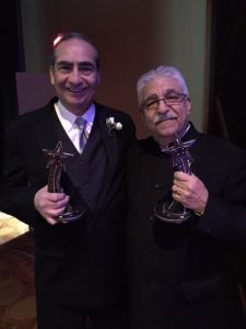 James Roscetti and Dr. Komal Chandan... Memoria Gala honorees with their awards