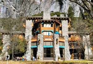 Shown the door at Yosemite, here is the "lodge" Jacobs' Delaware North left behind. Then they tried to virtually extort the National Parks Service into purchasing the hotel's name, Ahwahnee, among other traditional Yosemite names they had trademarked.