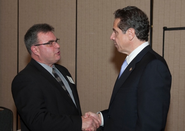 Water Board member Nick Forster and Gov. Cuomo in a 2013 photo.