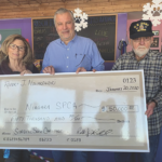 From left, Board President Susan Agnello-Eberwein, Executive Director Tim Brennan and Army Veteran Bob Nowakowski. Nowakowski donated a total of $100,000 over the course of a few months to help fund the shelter’s new surgical suite.